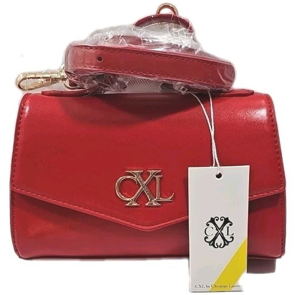 Christian Lacroix Char Crossbody with Top Handle Red NWT $88.00